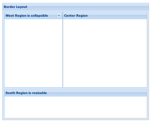 Ext.layout.container.Border container layout