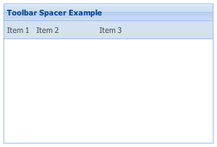 Toolbar Spacer